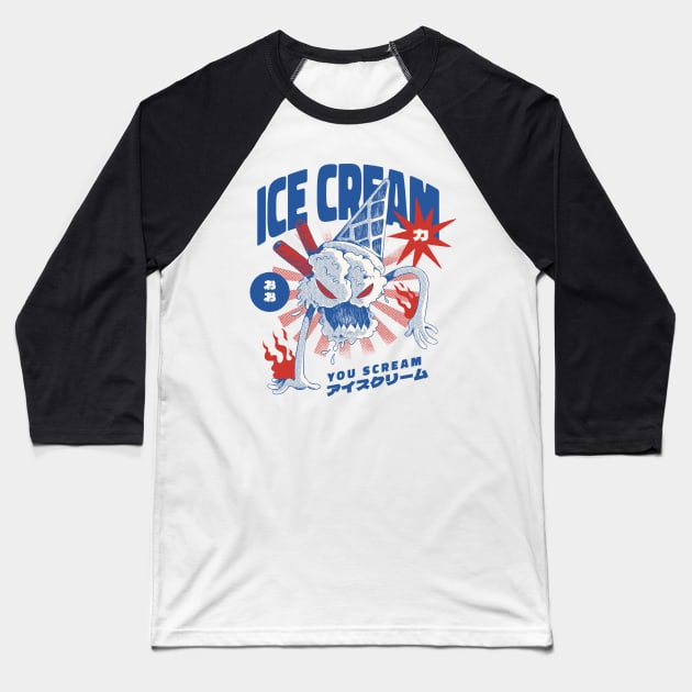 Life Is Better With Sprinkles Sweet Ice Cream Lover Baseball T-Shirt by playingtheangel